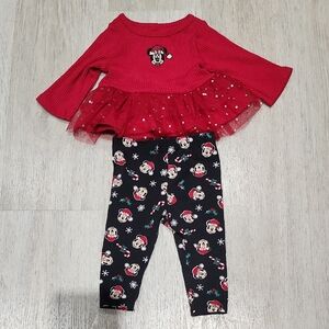 Disney Red Baby Bean Outfit 6 Months